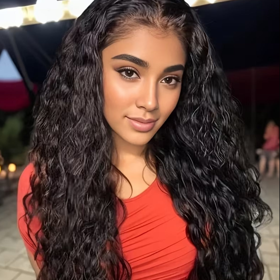 Afro wig with curly texture