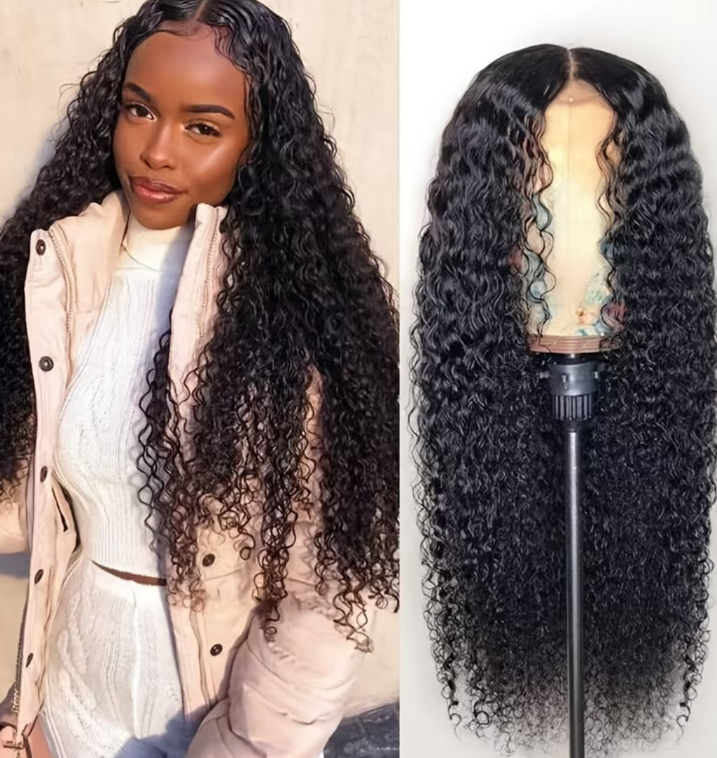 Afro wig with curly texture