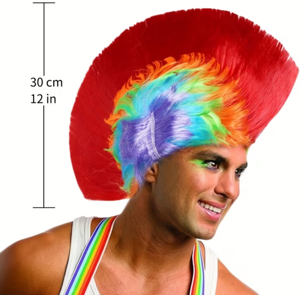 Feather headpiece wig