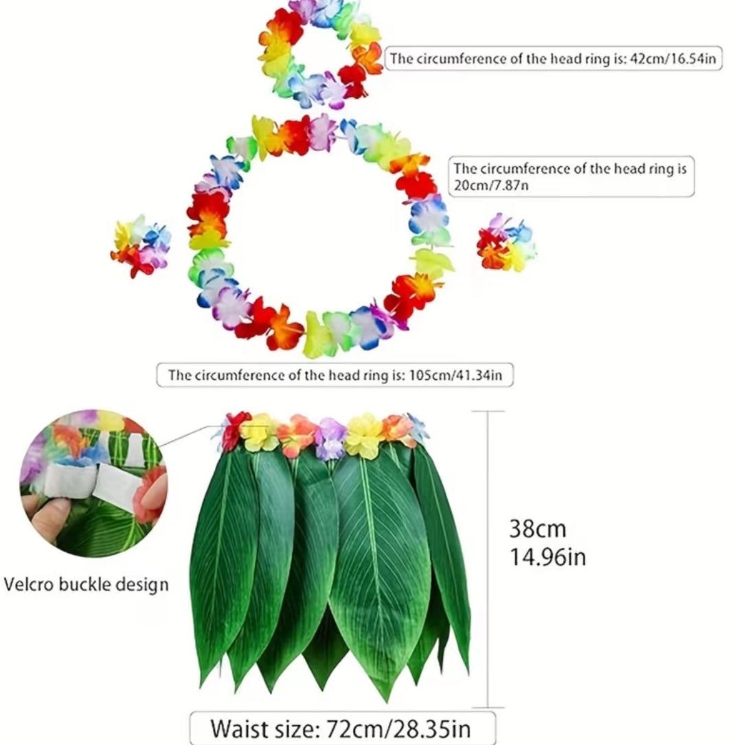 Hawaiian luau costume set