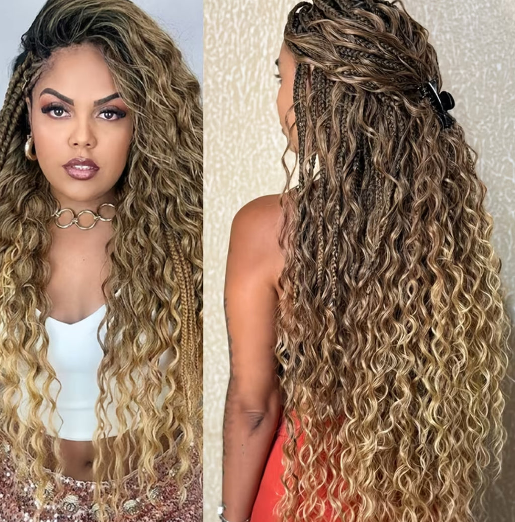 Stylish hair tie wig