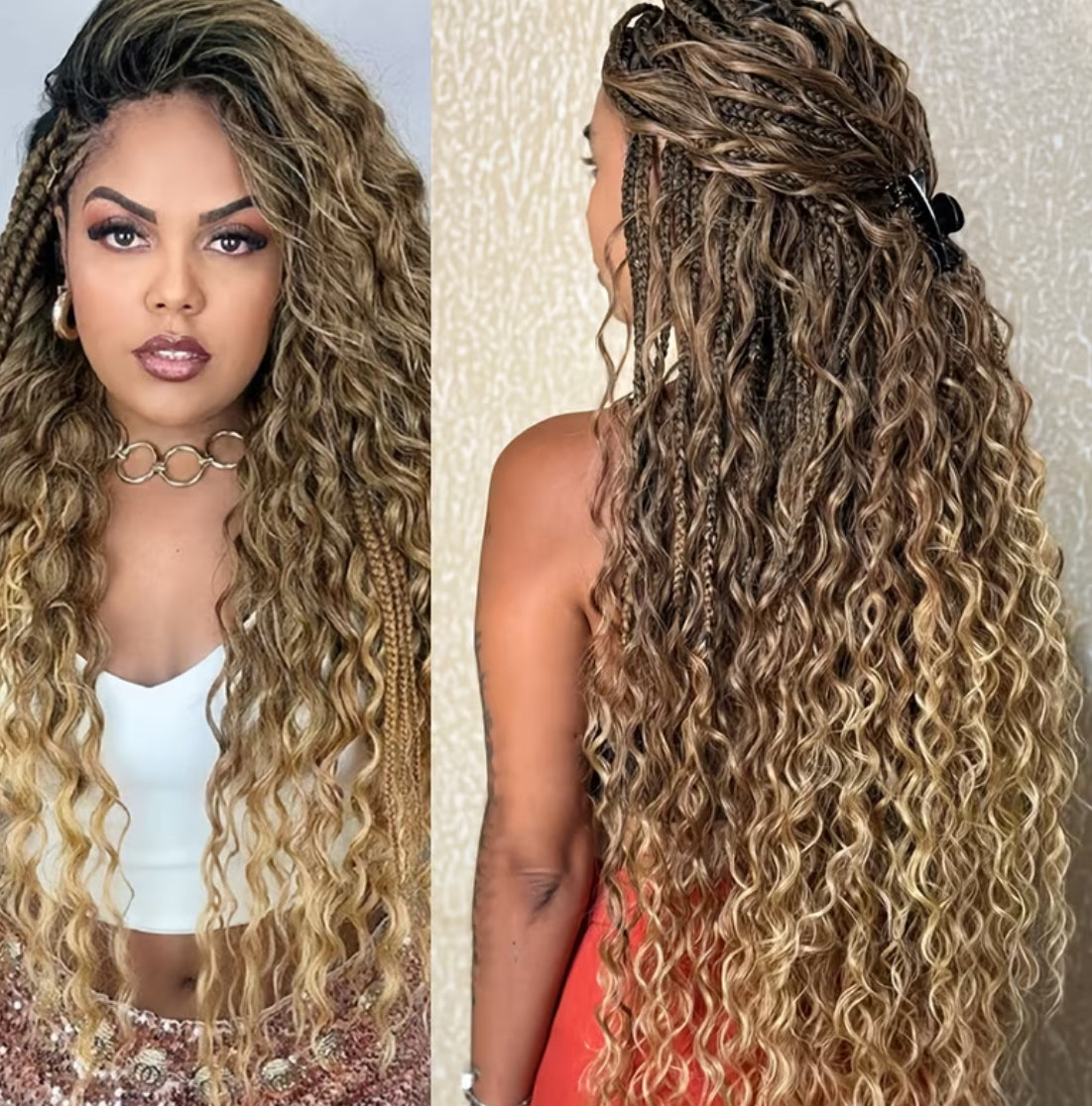 Stylish hair tie wig