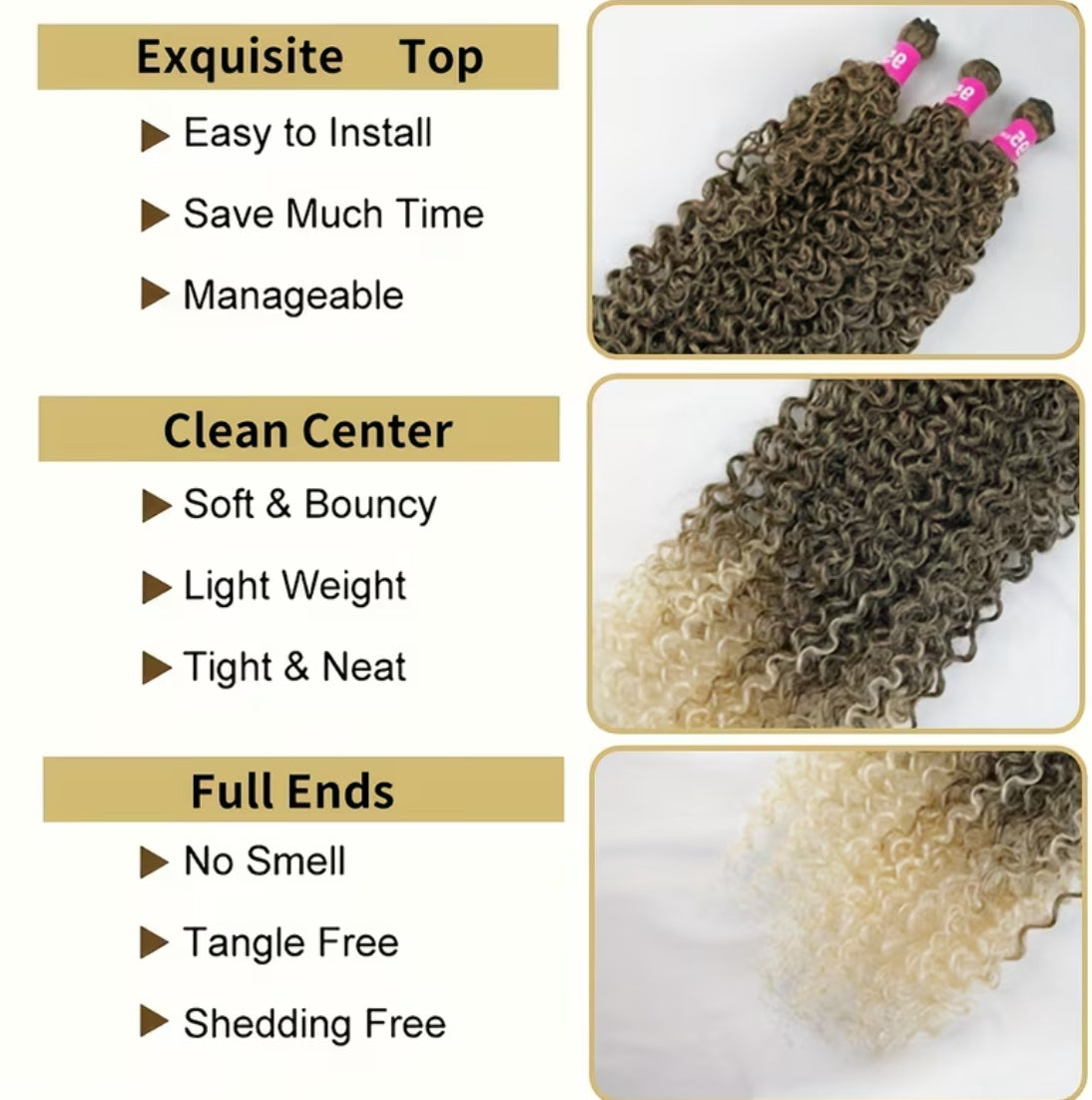 Stylish hair tie wig