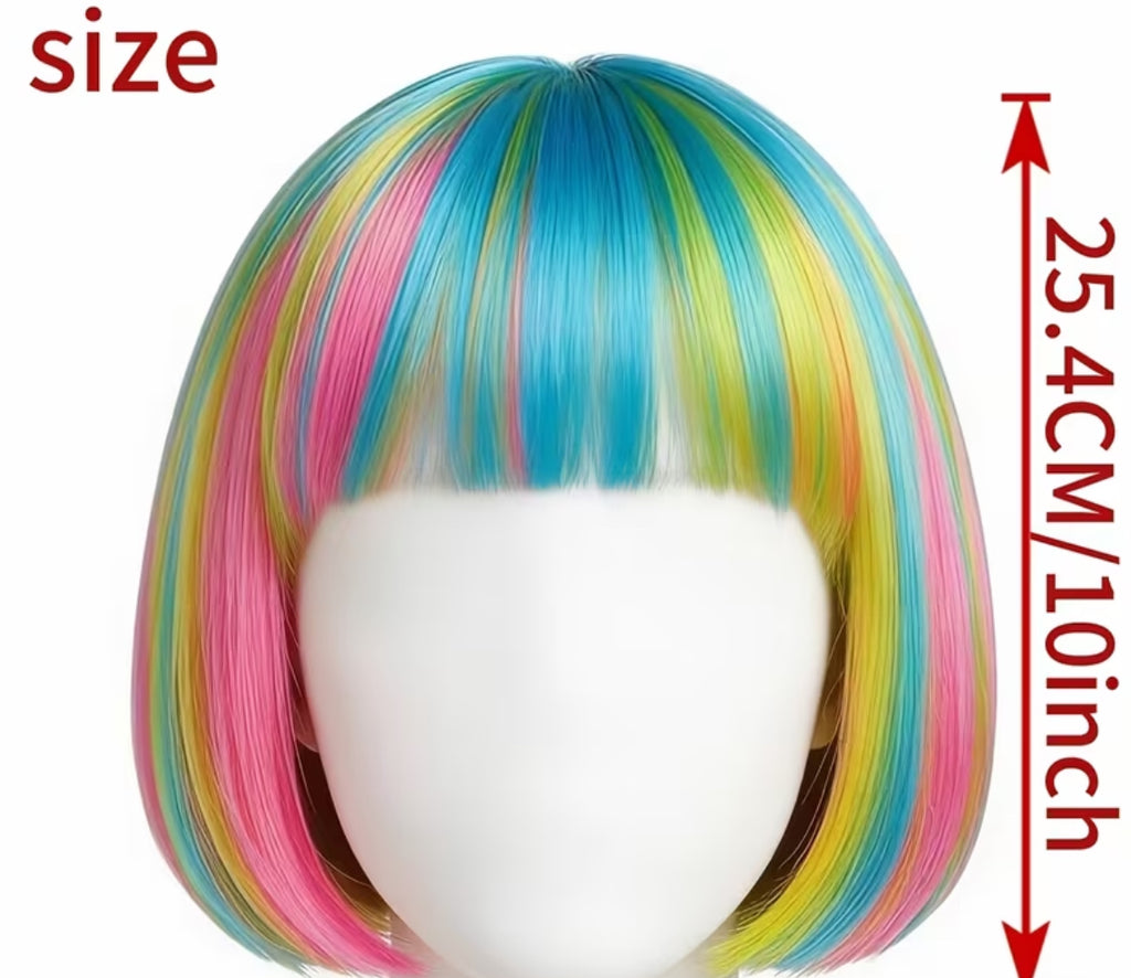 Colorful Bob Wig