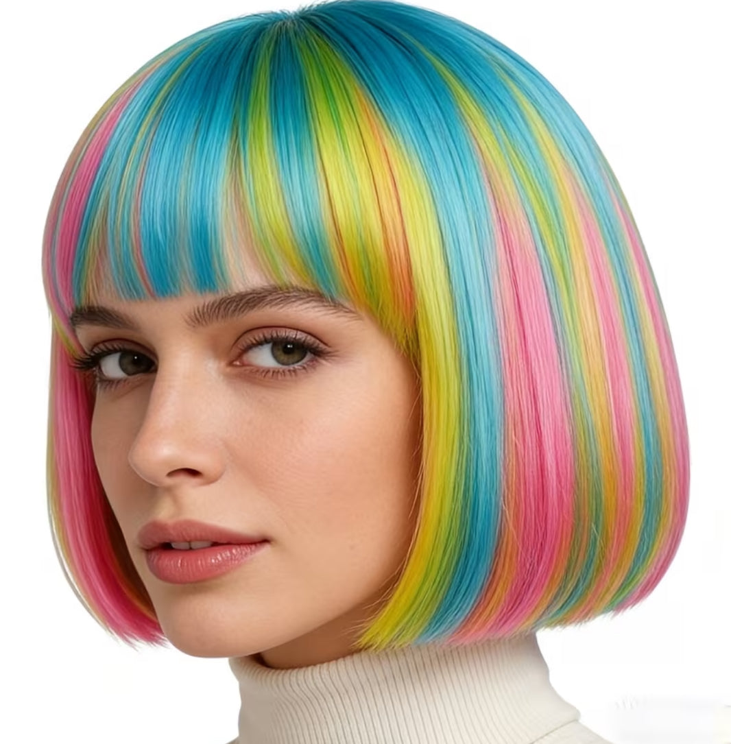 Colorful Bob Wig